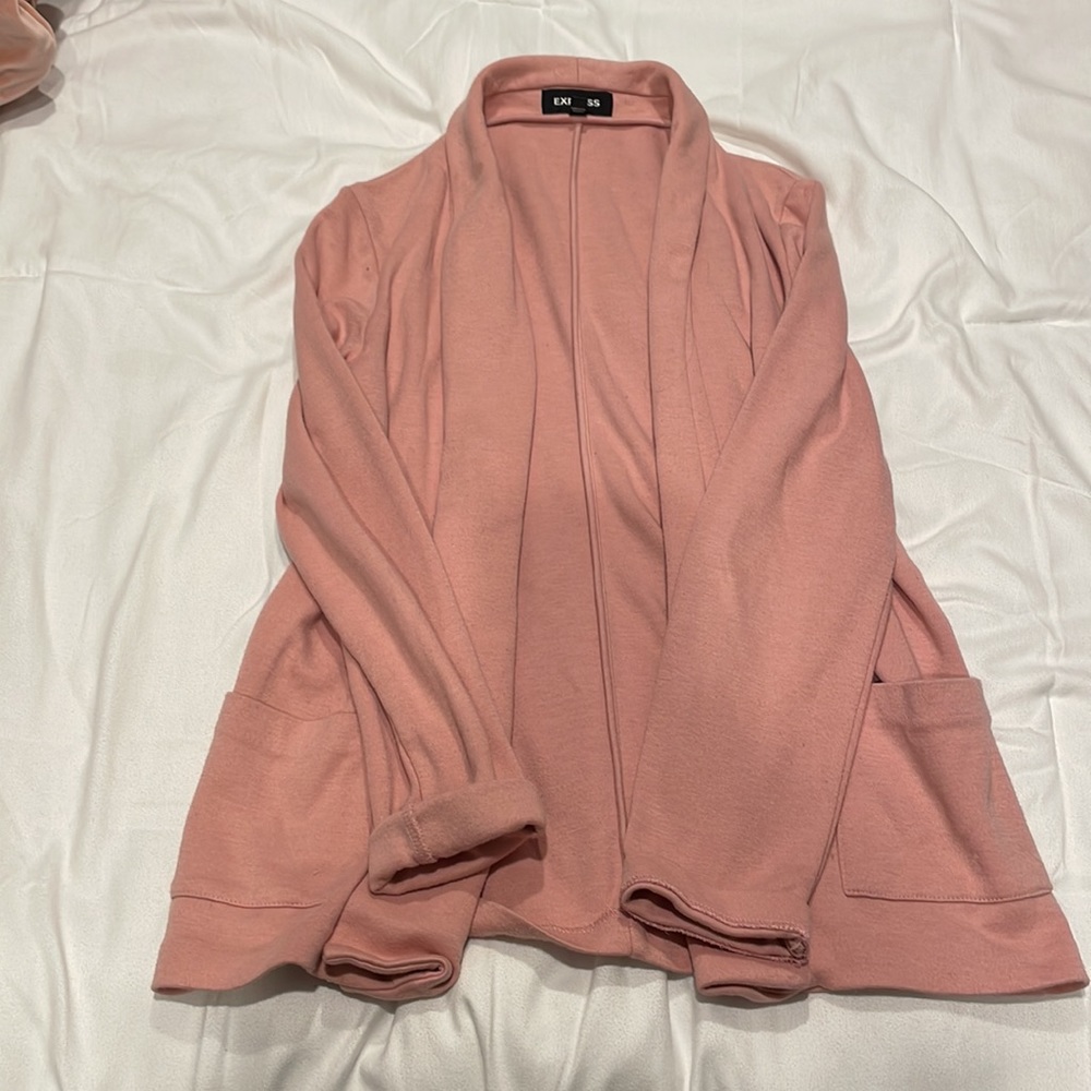 Express Pink Knitted Blazer/Cardigan